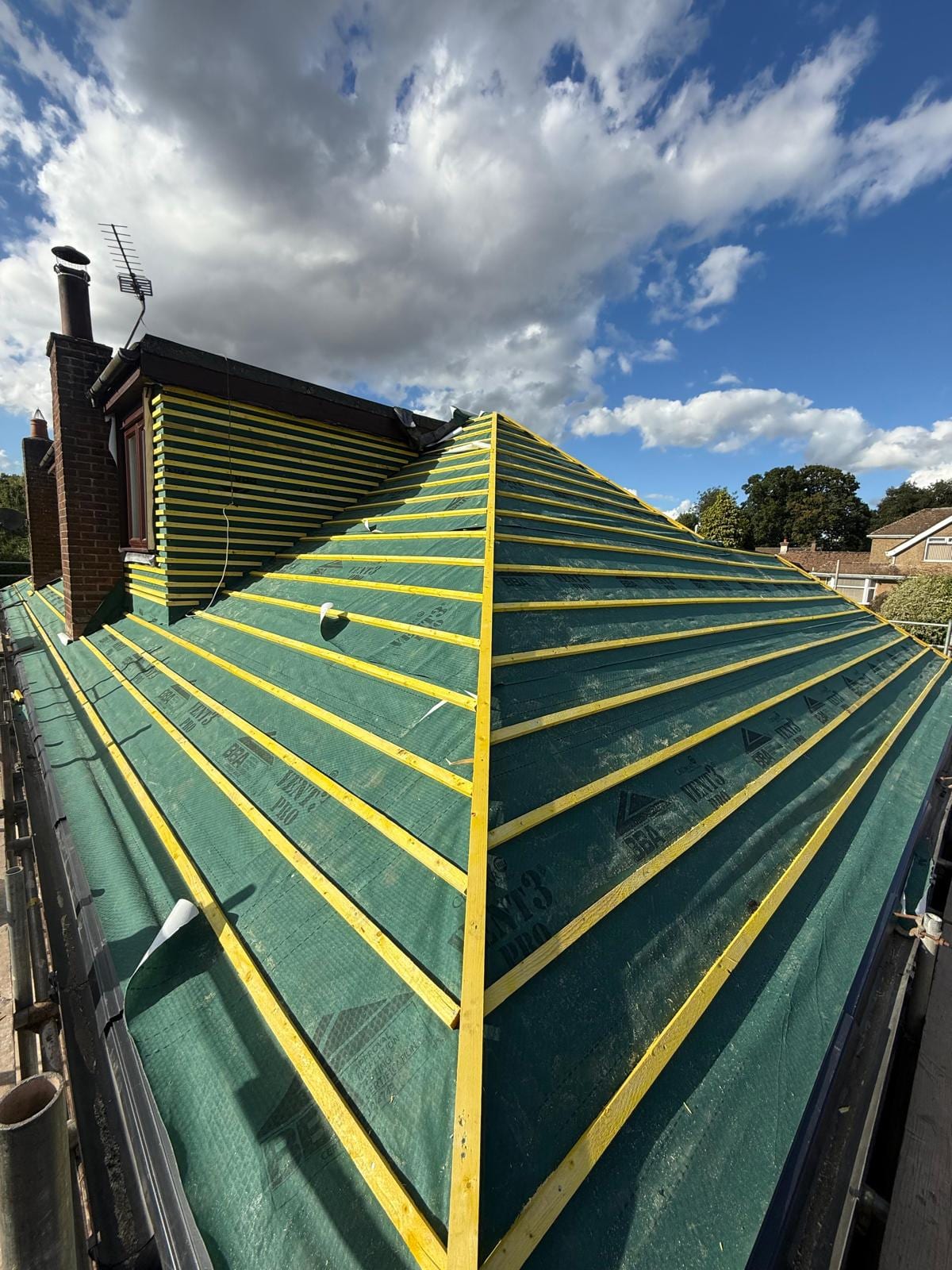 Re-roof and roof repair by Active Roofing in Hertfordshire