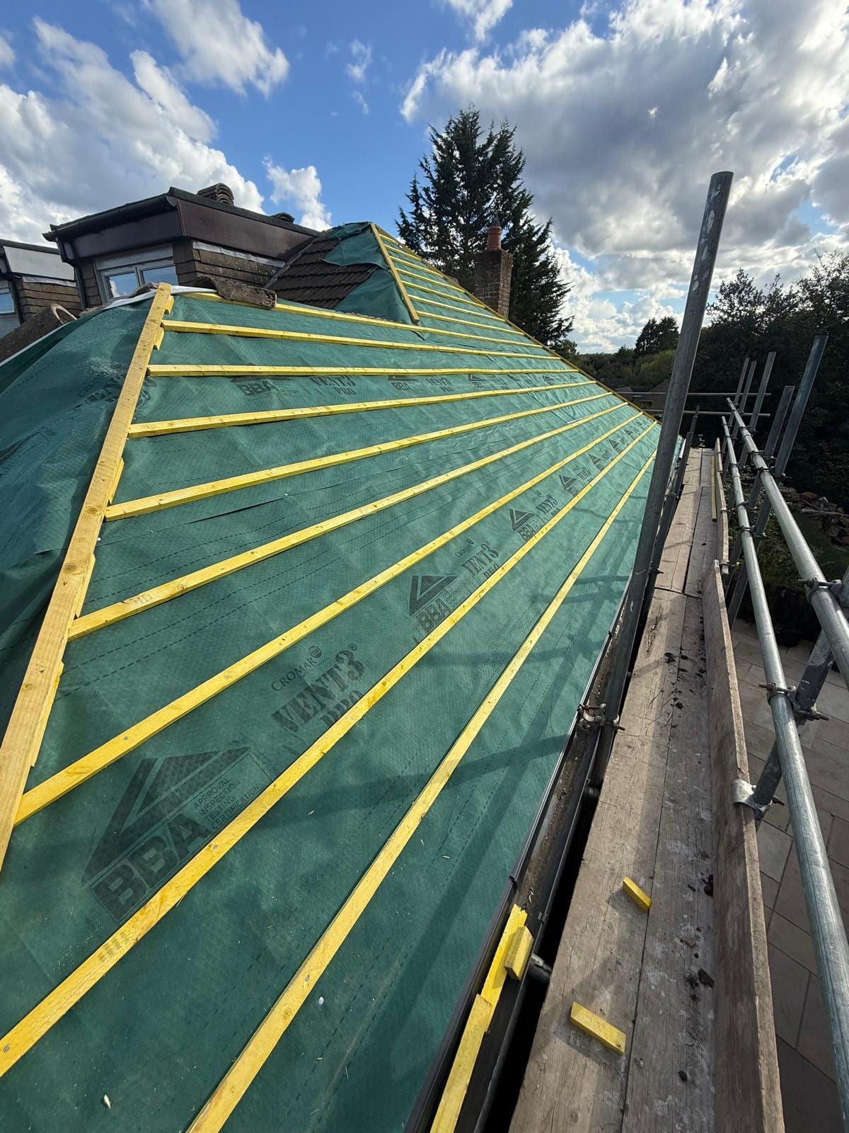 Re-roof and roof repair by Active Roofing in Hertfordshire