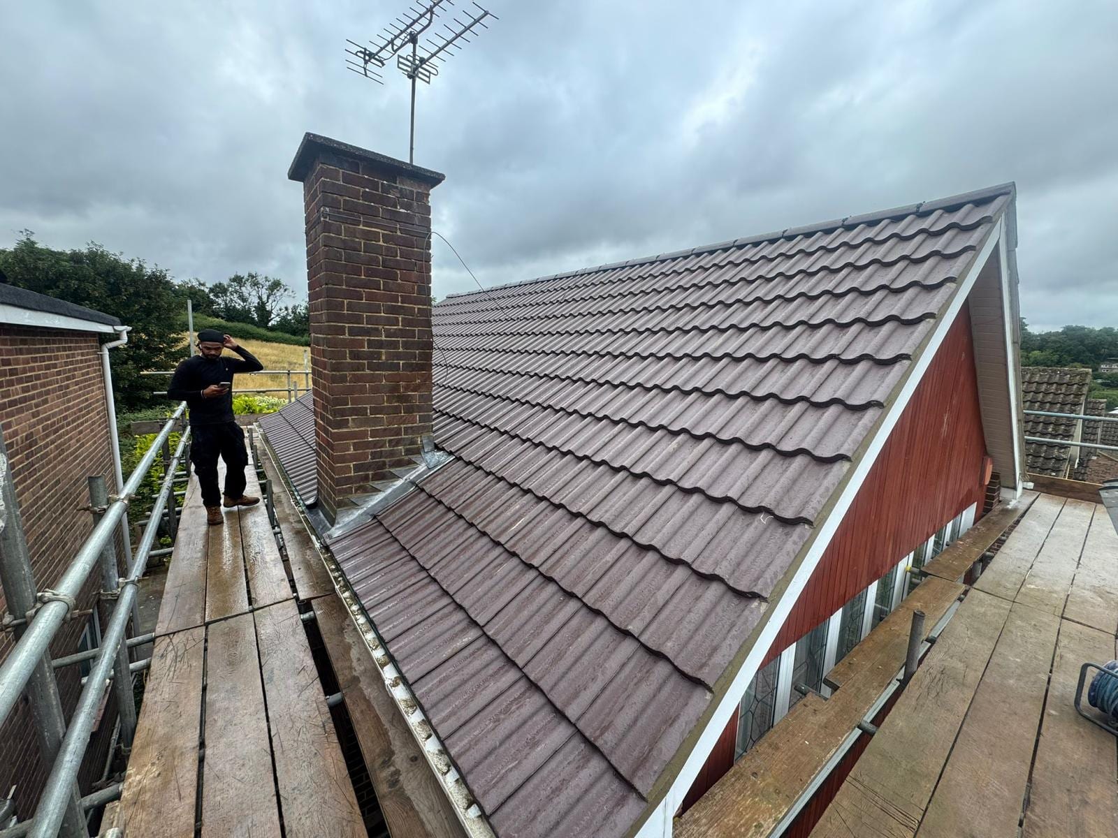 Tiled and slate roofing project by Active Roofing in Hertfordshire