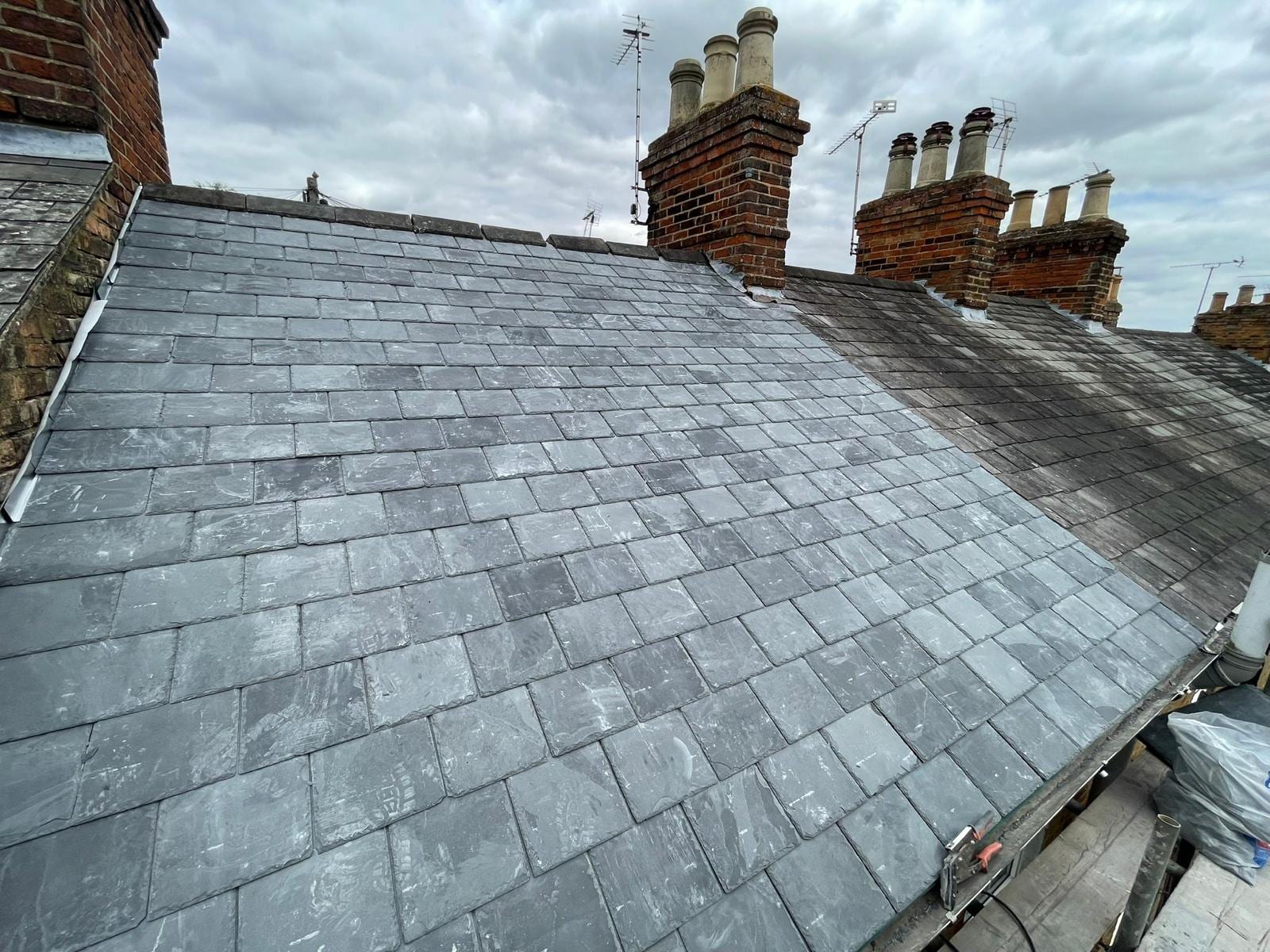 Tiled and slate roofing project by Active Roofing in Hertfordshire